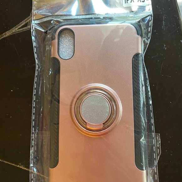 Gold iPhone X/XS Phone Case with Kickstand - Picture 2 of 6